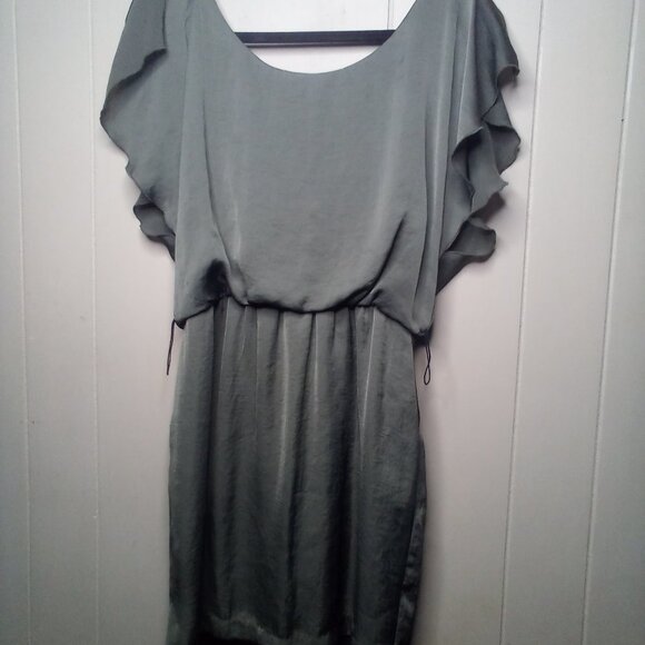 City Triangles Dress M Short Sleeve Pockets Green - Picture 4 of 15